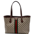 GUCCI Ophidia Medium Gucci Supreme Canvas Tote Bag Beige 631685