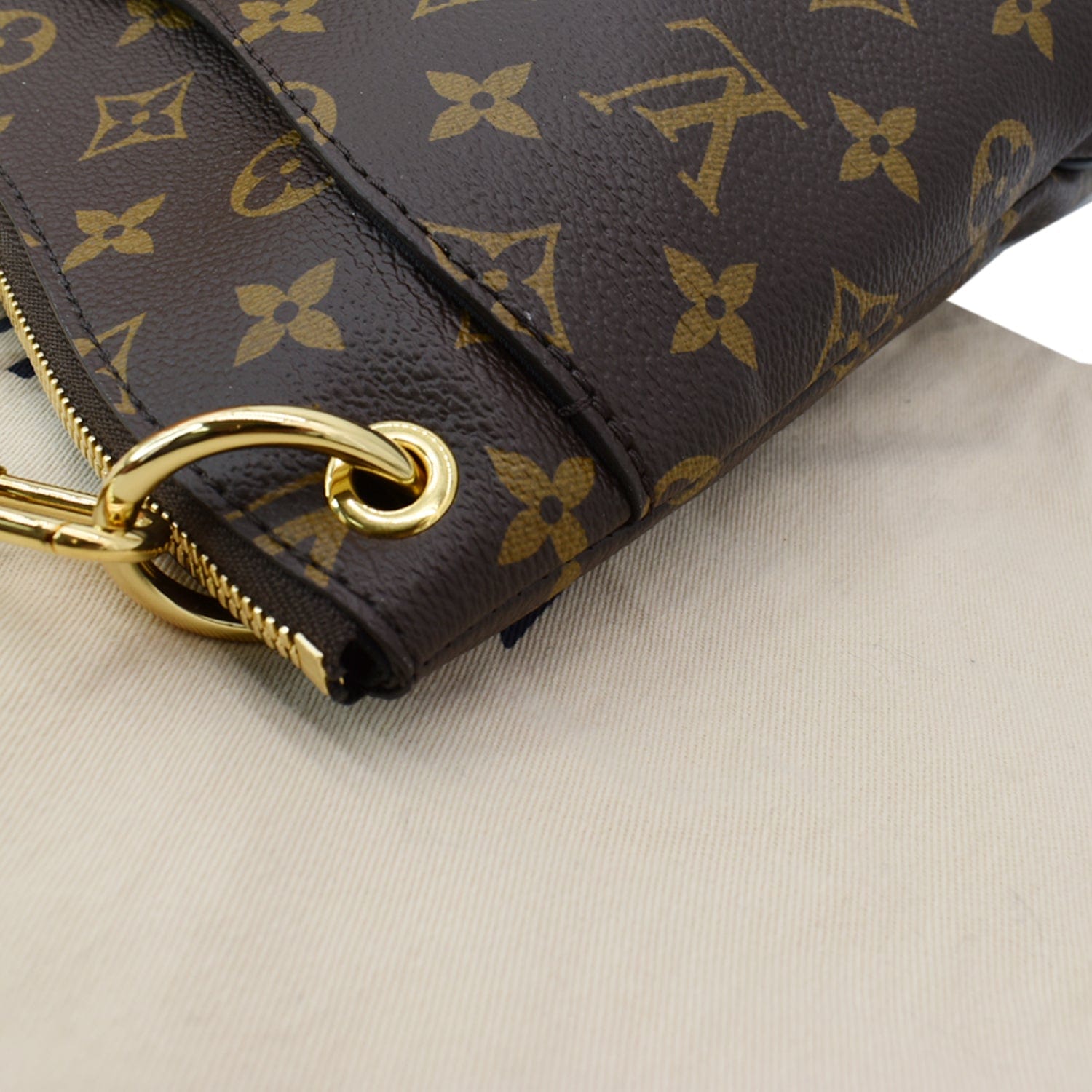LOUIS VUITTON Odeon NM MM Monogram Shoulder Bag Black/Brown