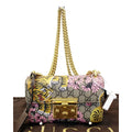 GUCCI Bengal Small Padlock Gucci Supreme Monogram Print Shoulder Bag