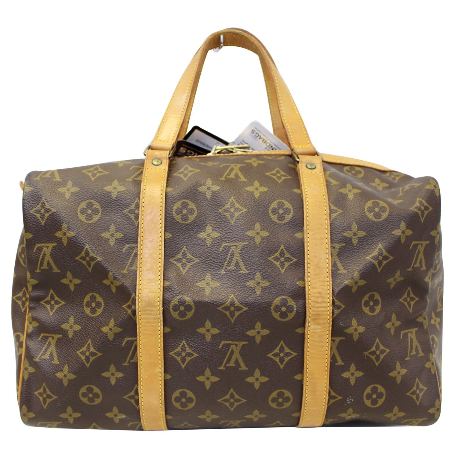 LOUIS VUITTON Monogram Canvas Sac Souple 35 Boston Bag