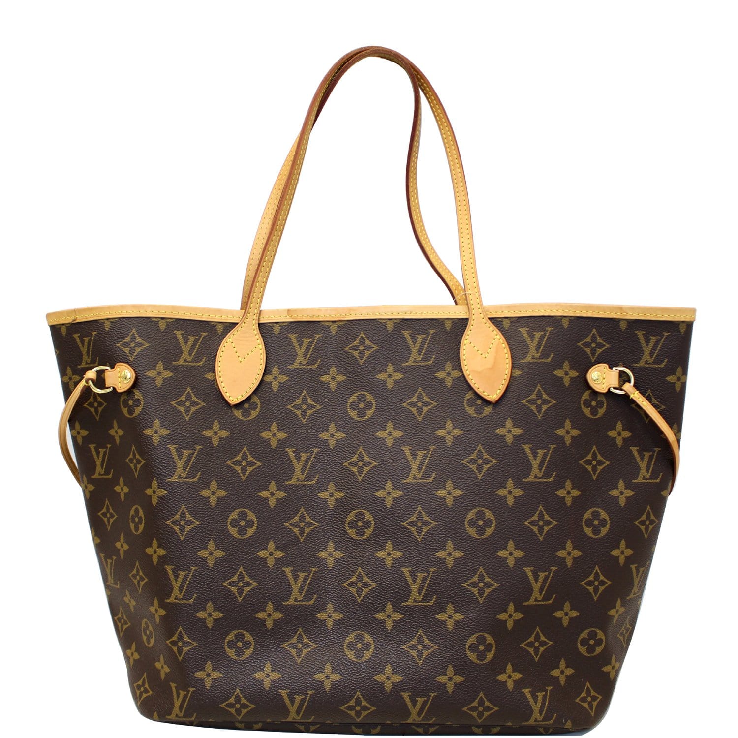 LOUIS VUITTON Neverfull MM Monogram Canvas Tote Bag Fuchsia