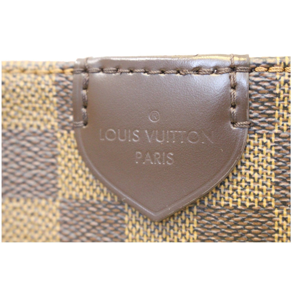 LOUIS VUITTON Caissa Damier Ebene Rose Ballerine Hobo Bag
