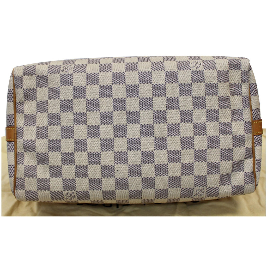 Louis Vuitton Speedy 30 Damier Azur Bandouliere Satchel Bag - 25% OFF