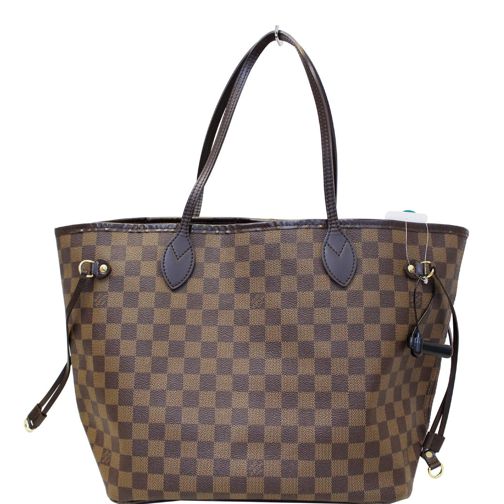LOUIS VUITTON Neverfull MM Damier Ebene Tote Shoulder Bag
