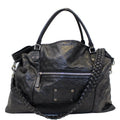 GUCCI Black Leather Signature Extra Large Tote Bag 189680