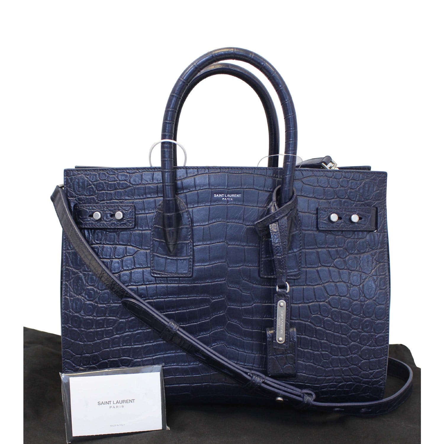 YVES SAINT LAURENT Sac de Jour Small Caviar Leather-Embossed Satchel Bag