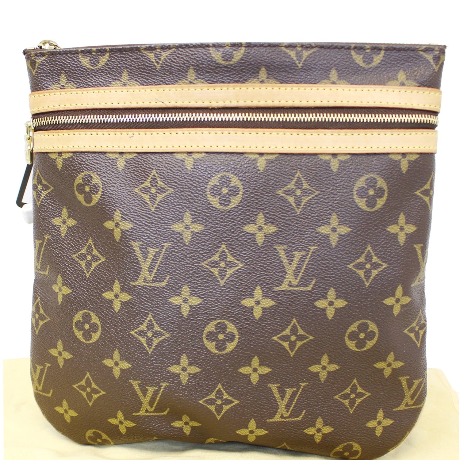 LOUIS VUITTON Pochette Bosphore Monogram Canvas Crossbody Bag