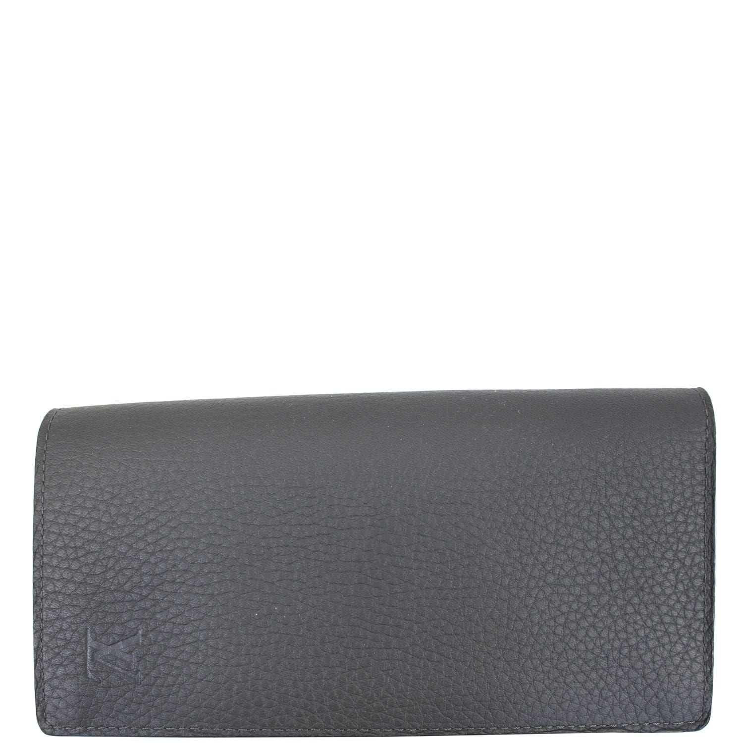 LOUIS VUITTON Brazza Taiga Leather Wallet Grey