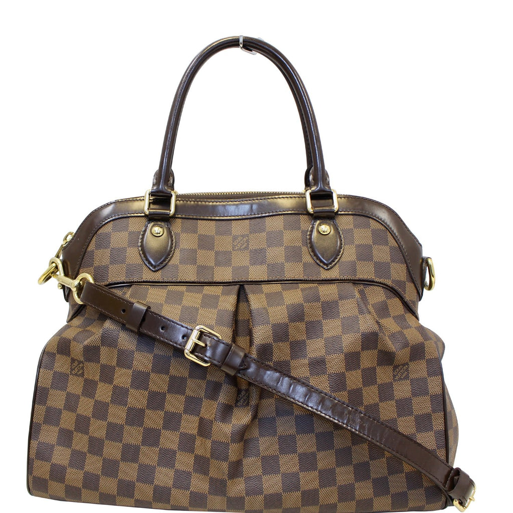 LOUIS VUITTON Trevi GM Damier Ebene 2way Shoulder Handbag