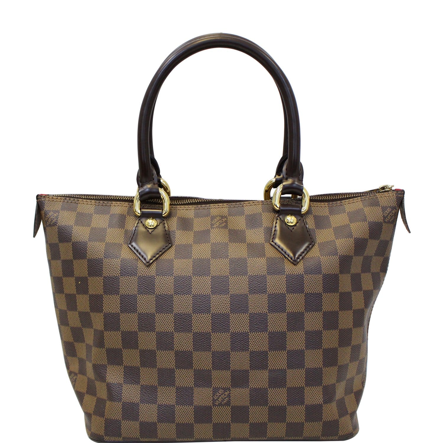 LOUIS VUITTON Saleya PM Damier Ebene Tote Shoulder Bag