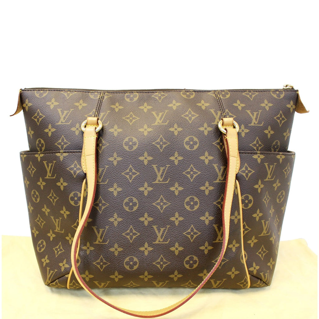 LOUIS VUITTON Totally GM Monogram Canvas Tote Shoulder Bag Brown