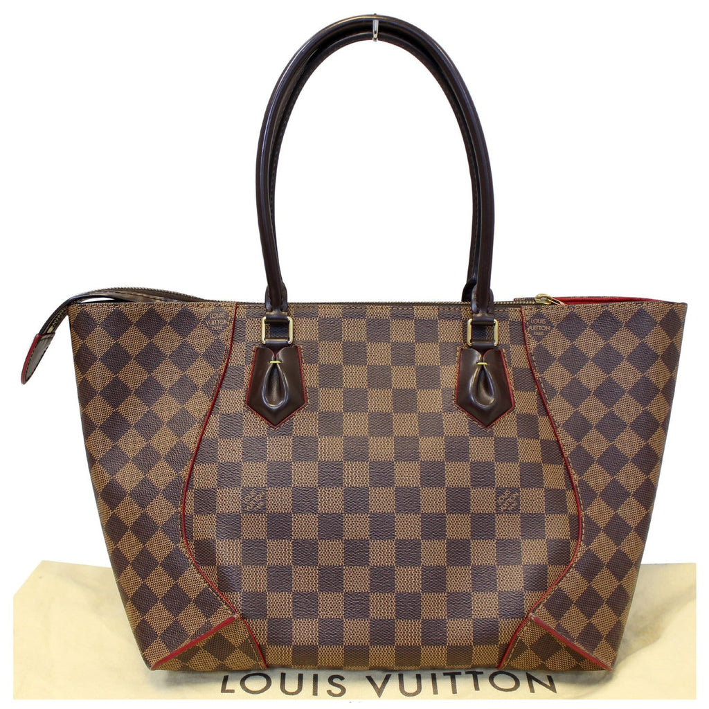 LOUIS VUITTON Caissa MM Damier Ebene Tote Bag