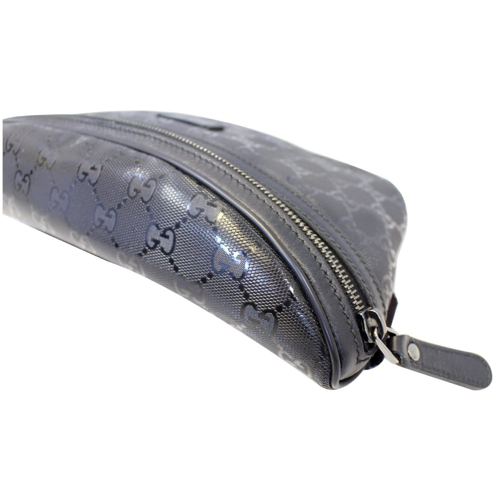 GUCCI Gucci Imprime Monogram Waist Bum Bag Black 233269