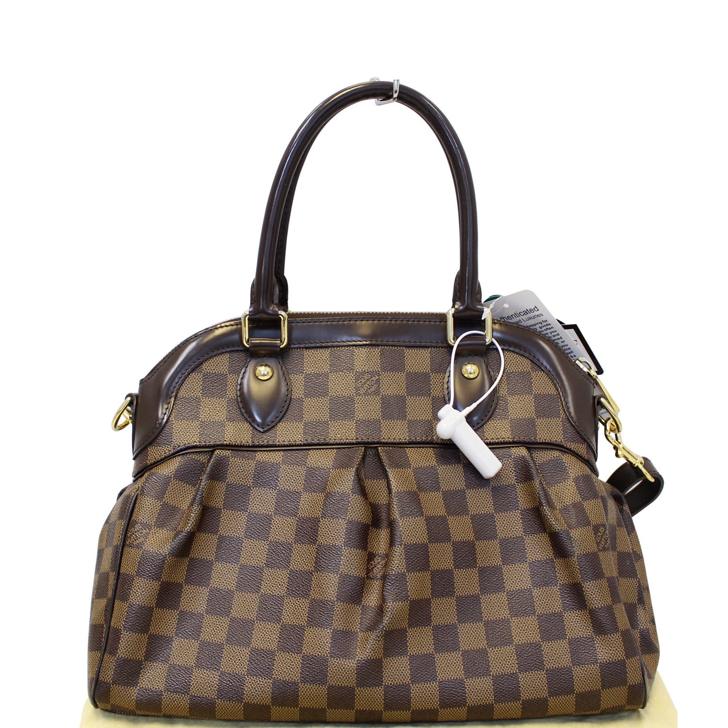LOUIS VUITTON Trevi PM Damier Ebene Brown Shoulder Bag