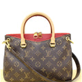 LOUIS VUITTON Nano Pallas Monogram Canvas Shoulder Crossbody Bag