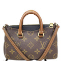 LOUIS VUITTON Nano Pallas Monogram Canvas Shoulder Crossbody Bag - 20% OFF