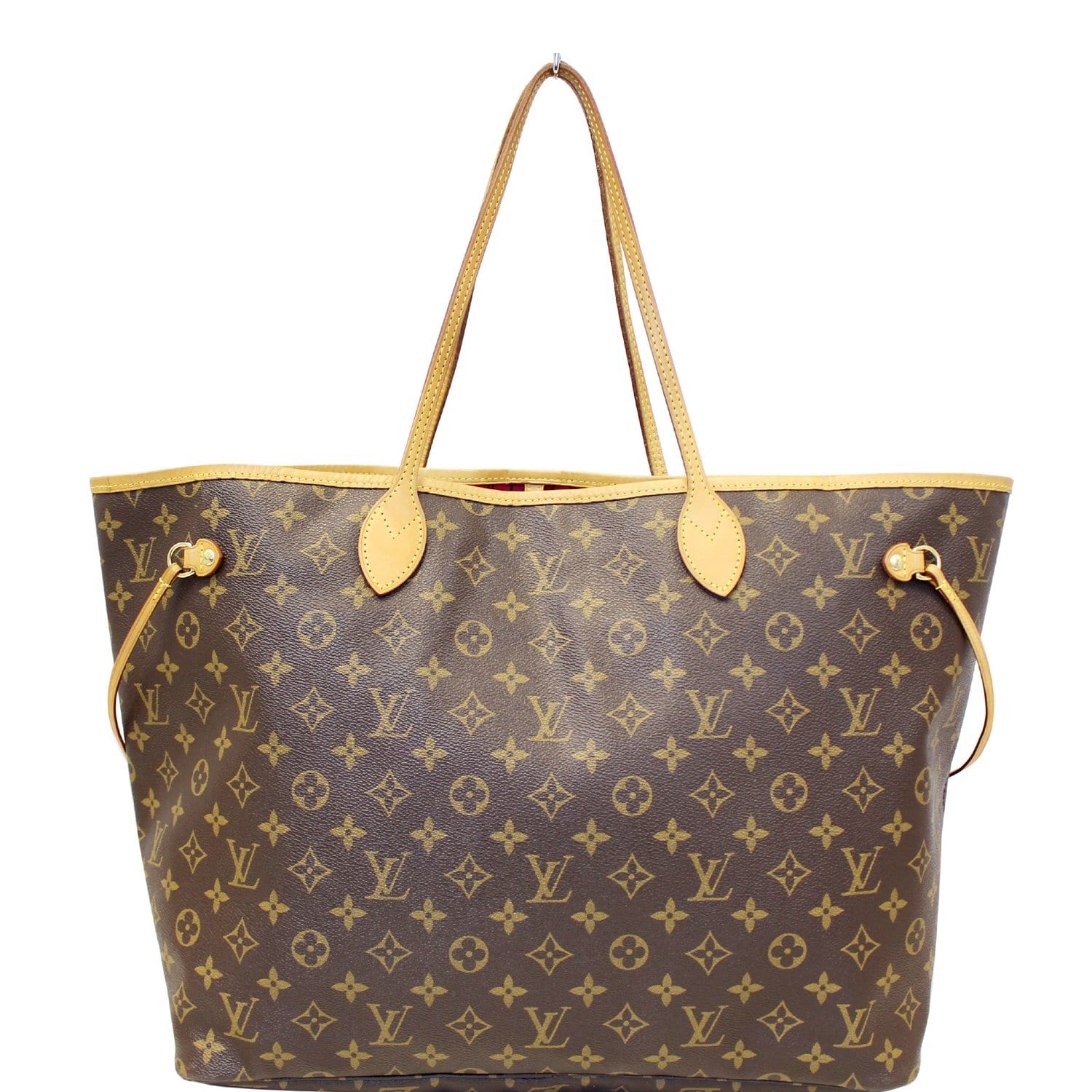 LOUIS VUITTON Neverfull GM Monogram Canvas Shoulder Bag Fuchsia