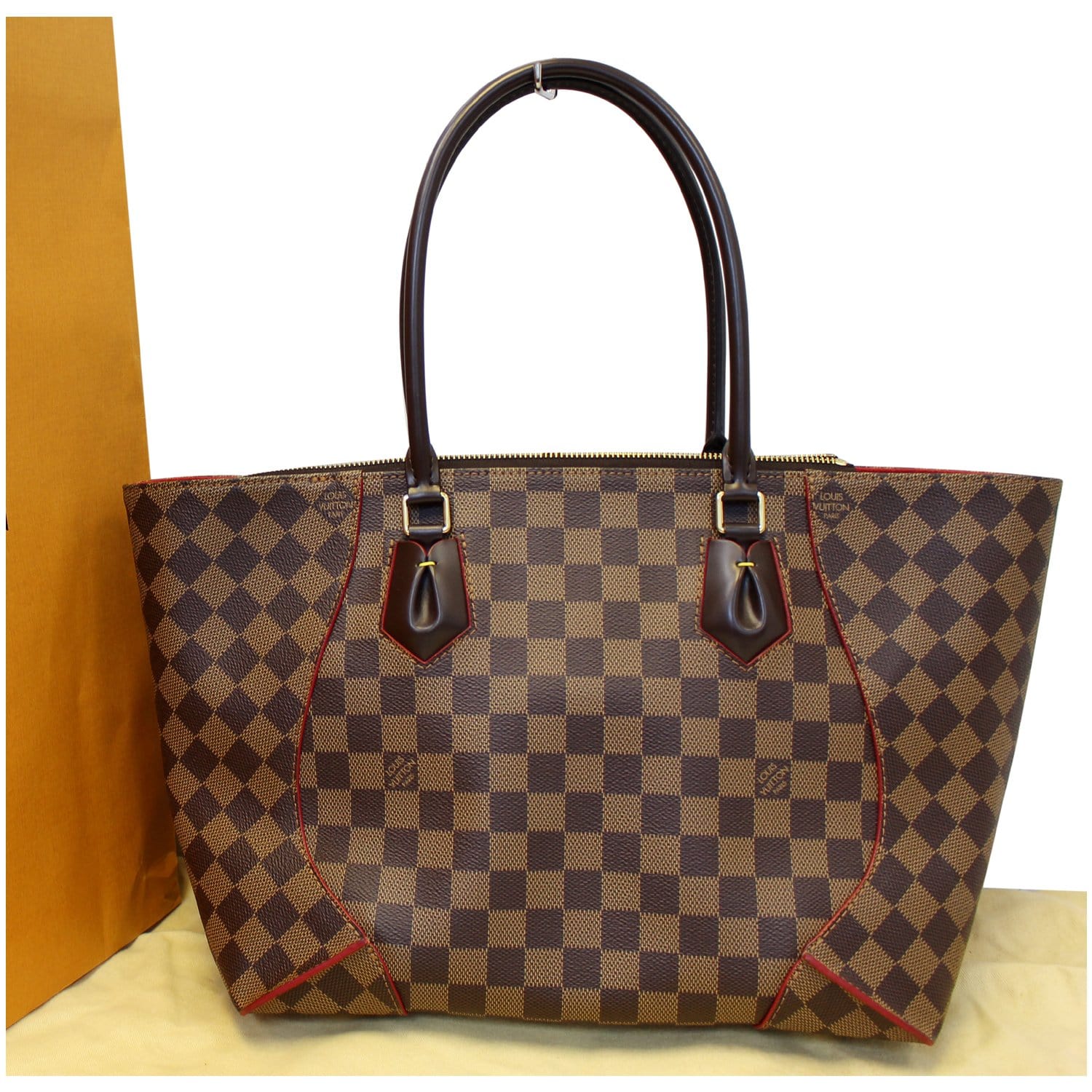 LOUIS VUITTON Caissa MM Damier Ebene Tote Bag - 25% OFF