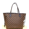 LOUIS VUITTON Neverfull MM Damier Ebene Shoulder Bag