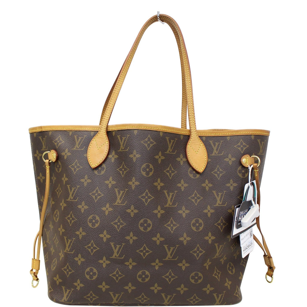 LOUIS VUITTON Monogram Canvas Neverfull MM Brown Tote Bag