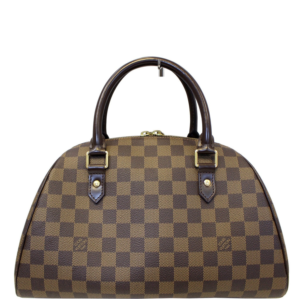 LOUIS VUITTON Ribera MM Damier Ebene Brown Satchel Bag