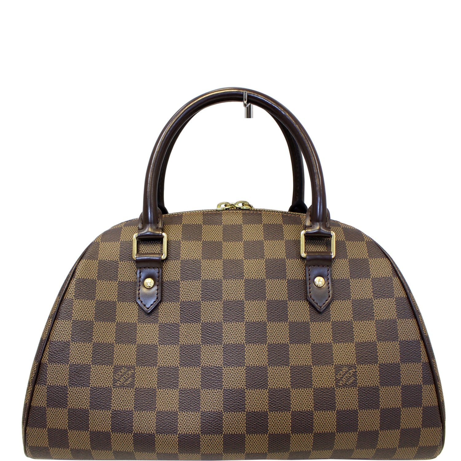 LOUIS VUITTON Ribera MM Damier Ebene Brown Satchel Bag