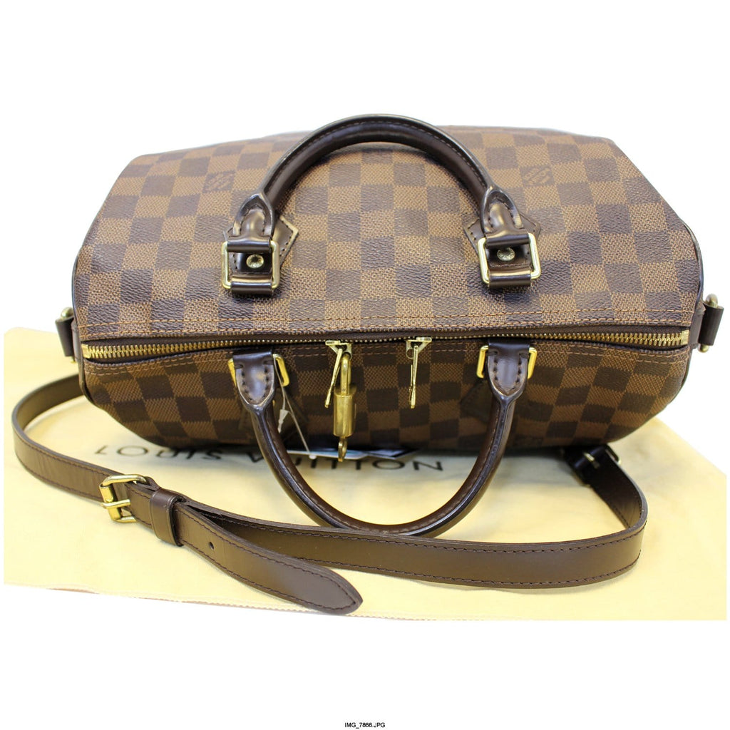 LOUIS VUITTON Speedy 30 Bandouliere Damier Ebene Shoulder Bag