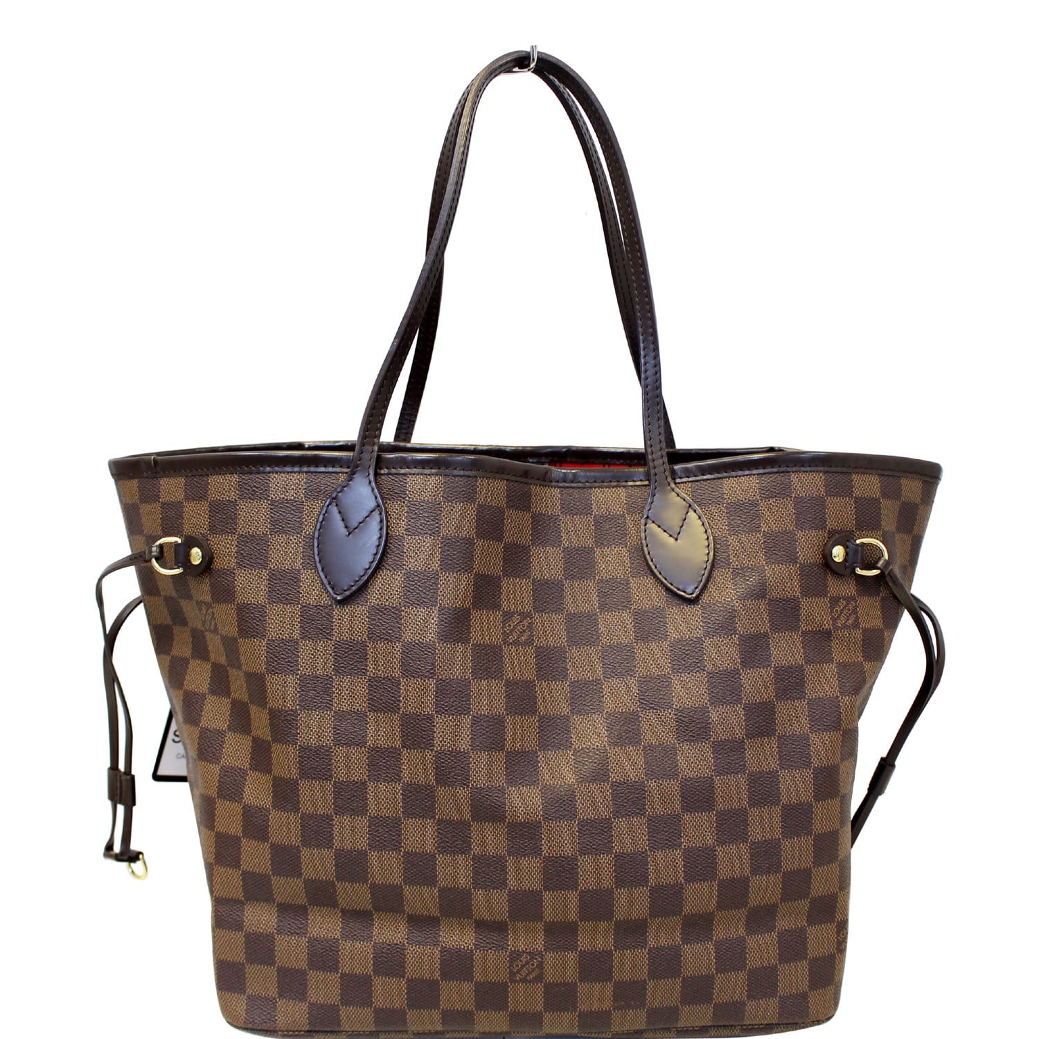 LOUIS VUITTON Neverfull MM Damier Ebene Tote Shoulder Bag