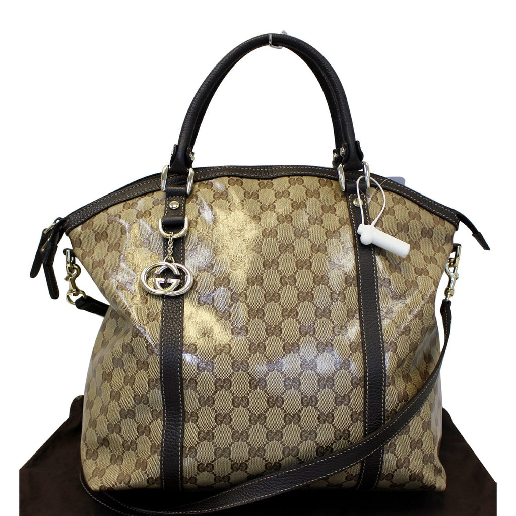 GUCCI Dome Crystal Monogram Large Gucci Shoulder Handbag 339551