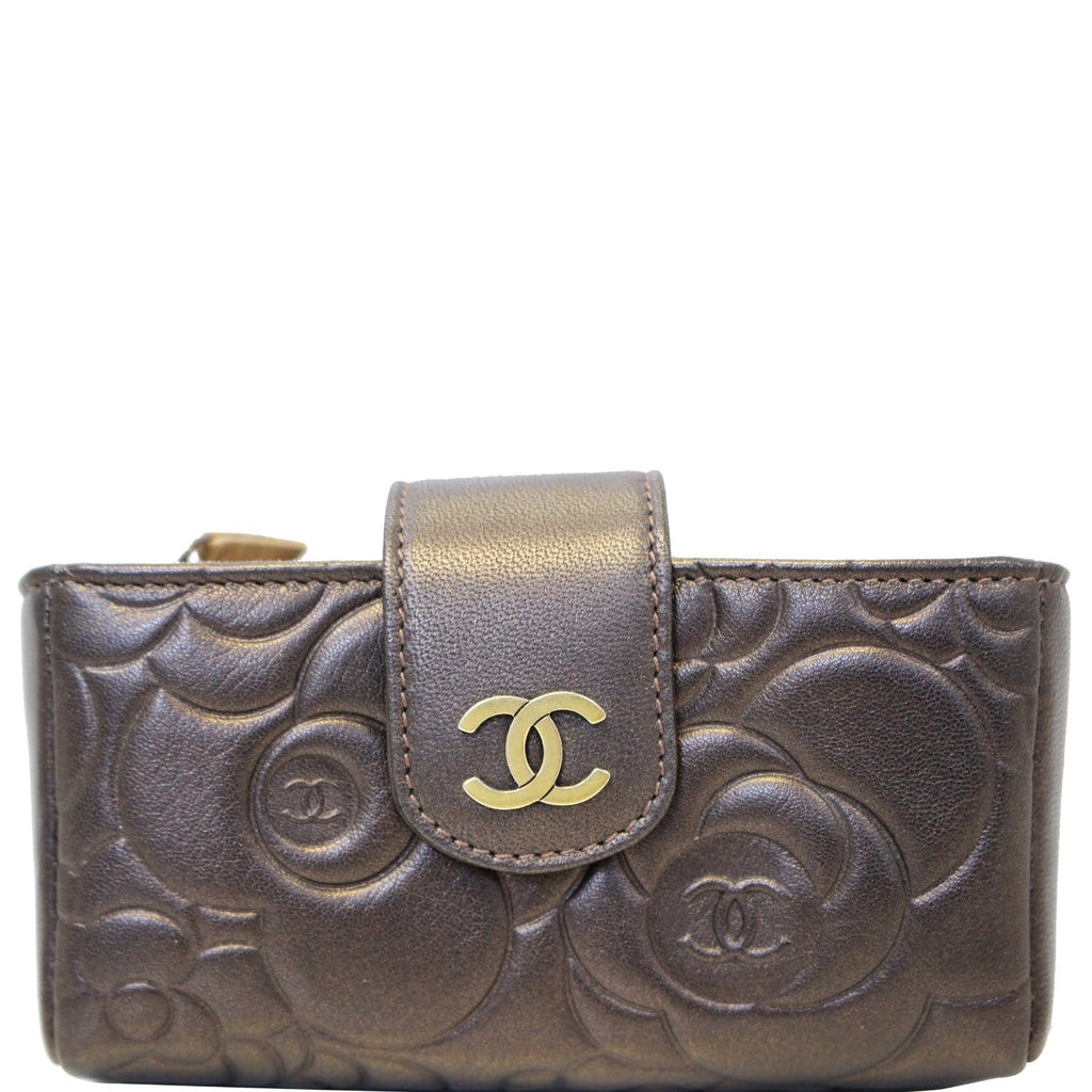 Chanel Caviar Leather Quilted O-Mini Phone Holder Clutch
