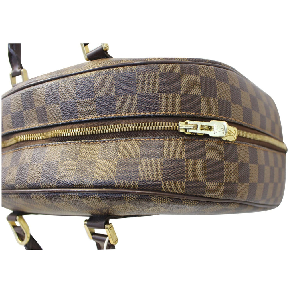 LOUIS VUITTON Nolita Damier Ebene Satchel Bag Brown