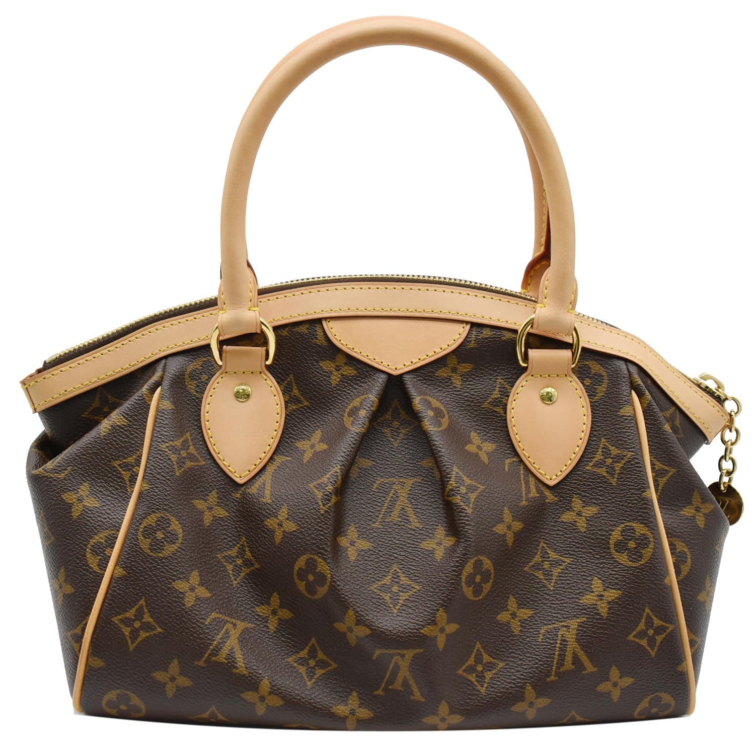 LOUIS VUITTON Tivoli PM Monogram Canvas Shoulder Bag Brown