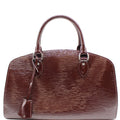 LOUIS VUITTON Electric Pont Neuf PM Epi Leather Satchel Bag Prune