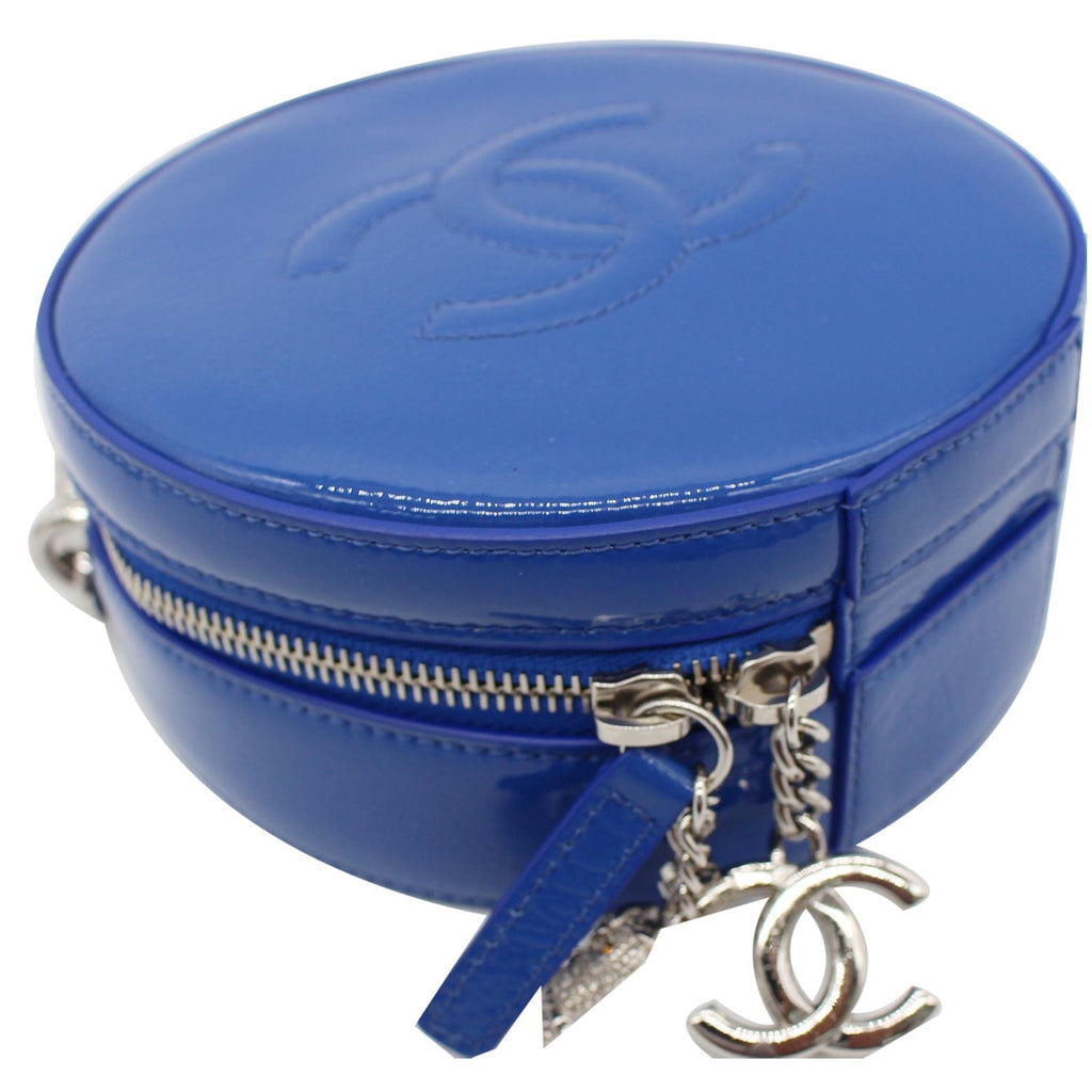 Chanel Round as Earth New 1:1 Rep Leather Crossbody Bag Blue