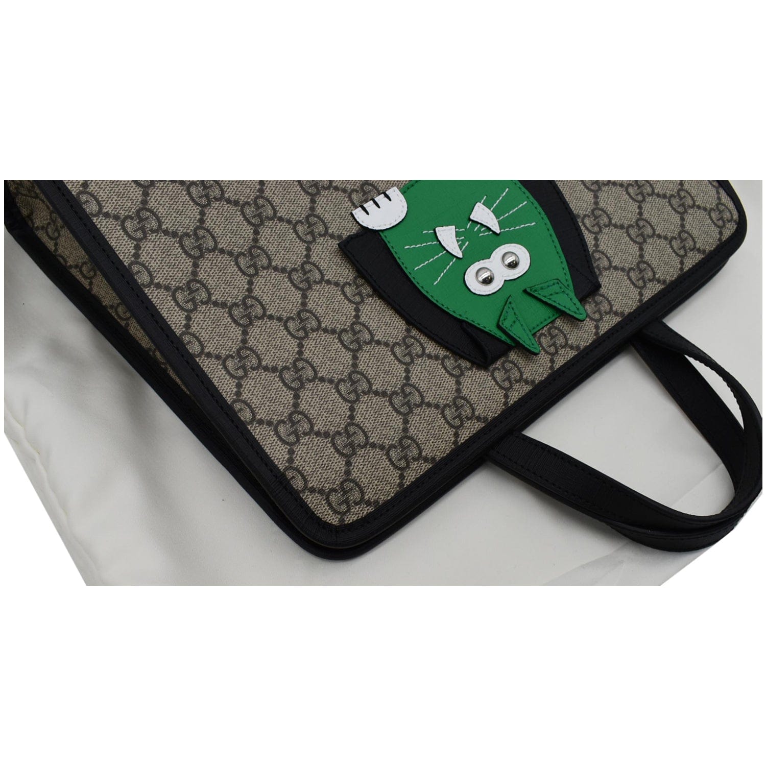 GUCCI ChildrenÂs Cat Printed Gucci Canvas Tote Bag Beige 645290