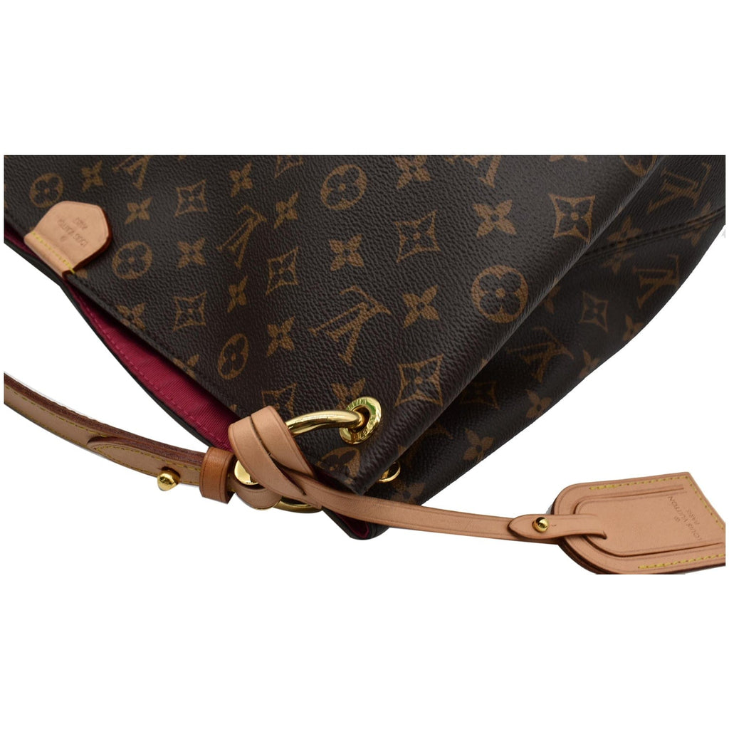 LOUIS VUITTON Graceful MM Monogram Canvas Shoulder Bag Brown