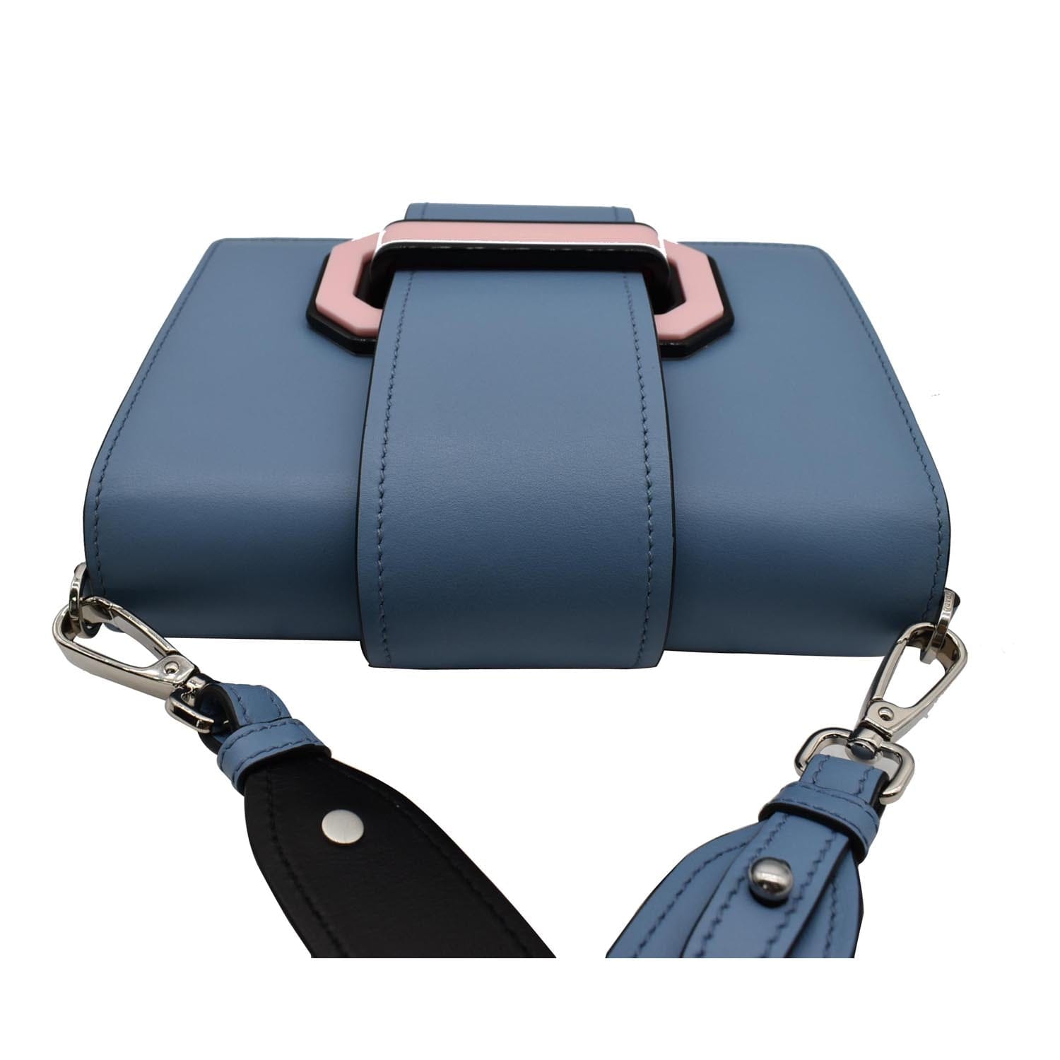 PRADA City Plex Ribbon  Shoulder Bag Blue/Pink