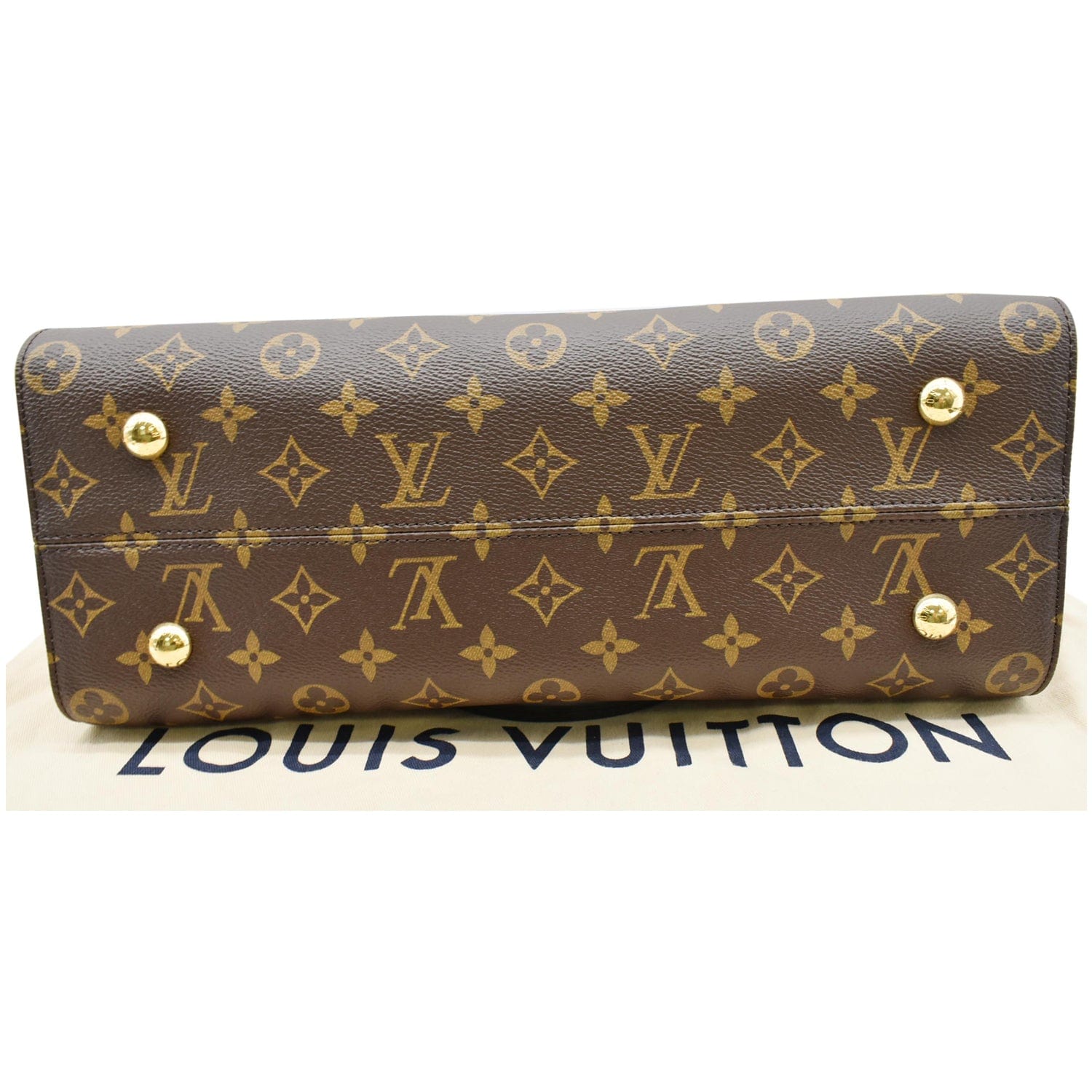 LOUIS VUITTON Tuileries Monogram Canvas Tote Shoulder Bag Red