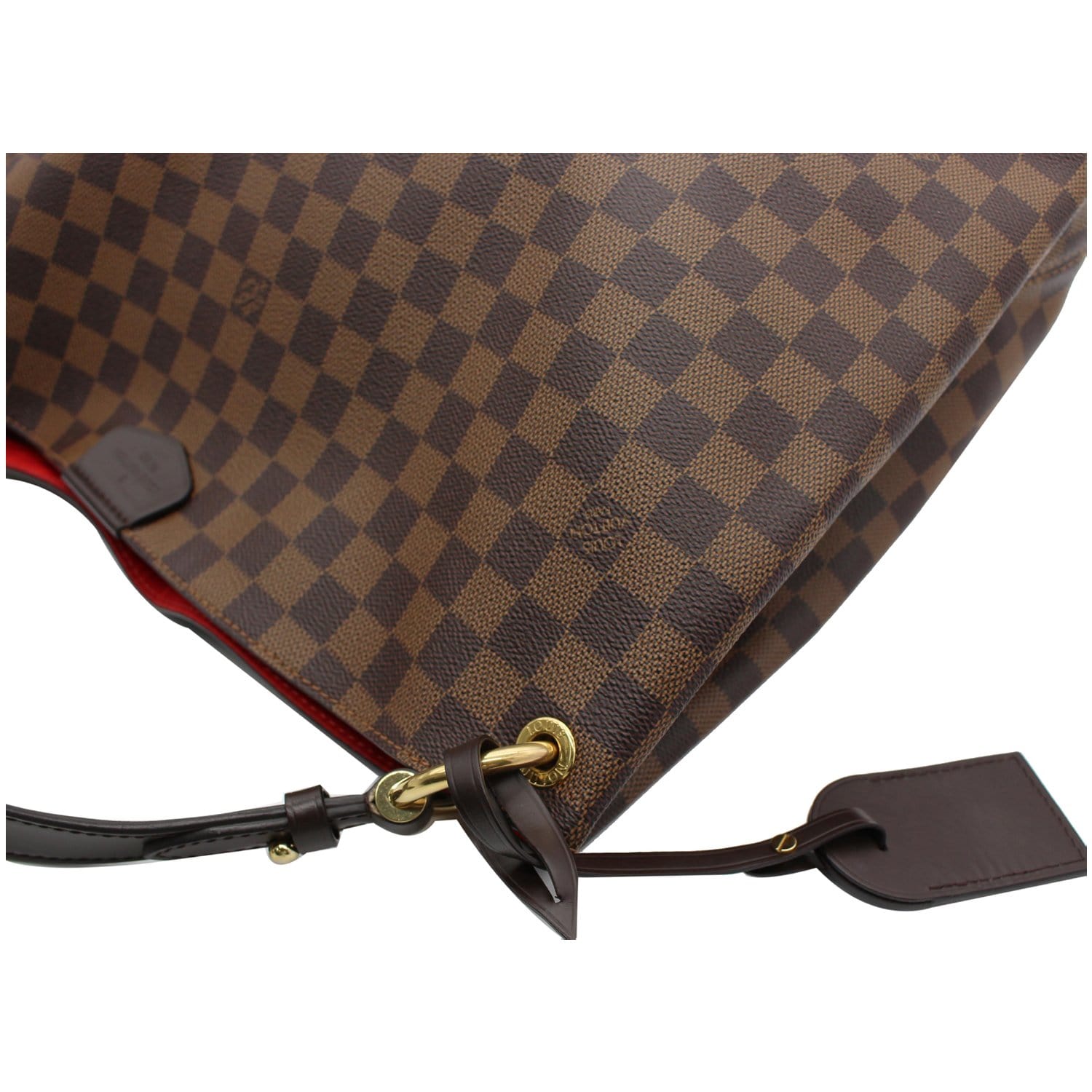 LOUIS VUITTON Graceful MM Damier Ebene Shoulder Bag Brown