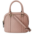 GUCCI Mini Dome Micro Guccissima Leather Shoulder Bag Pink 449654