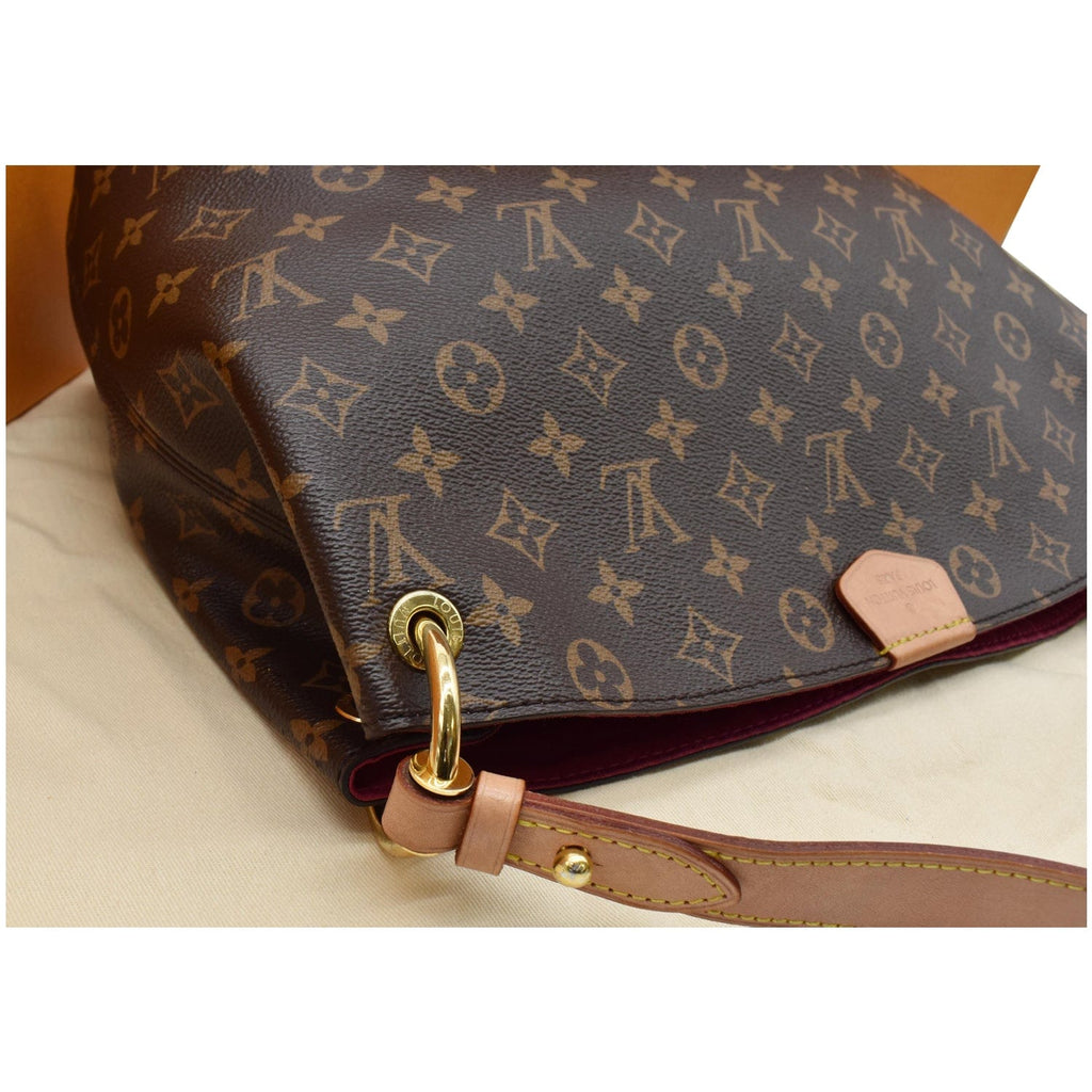 LOUIS VUITTON Graceful PM Monogram Canvas Shoulder Bag Brown