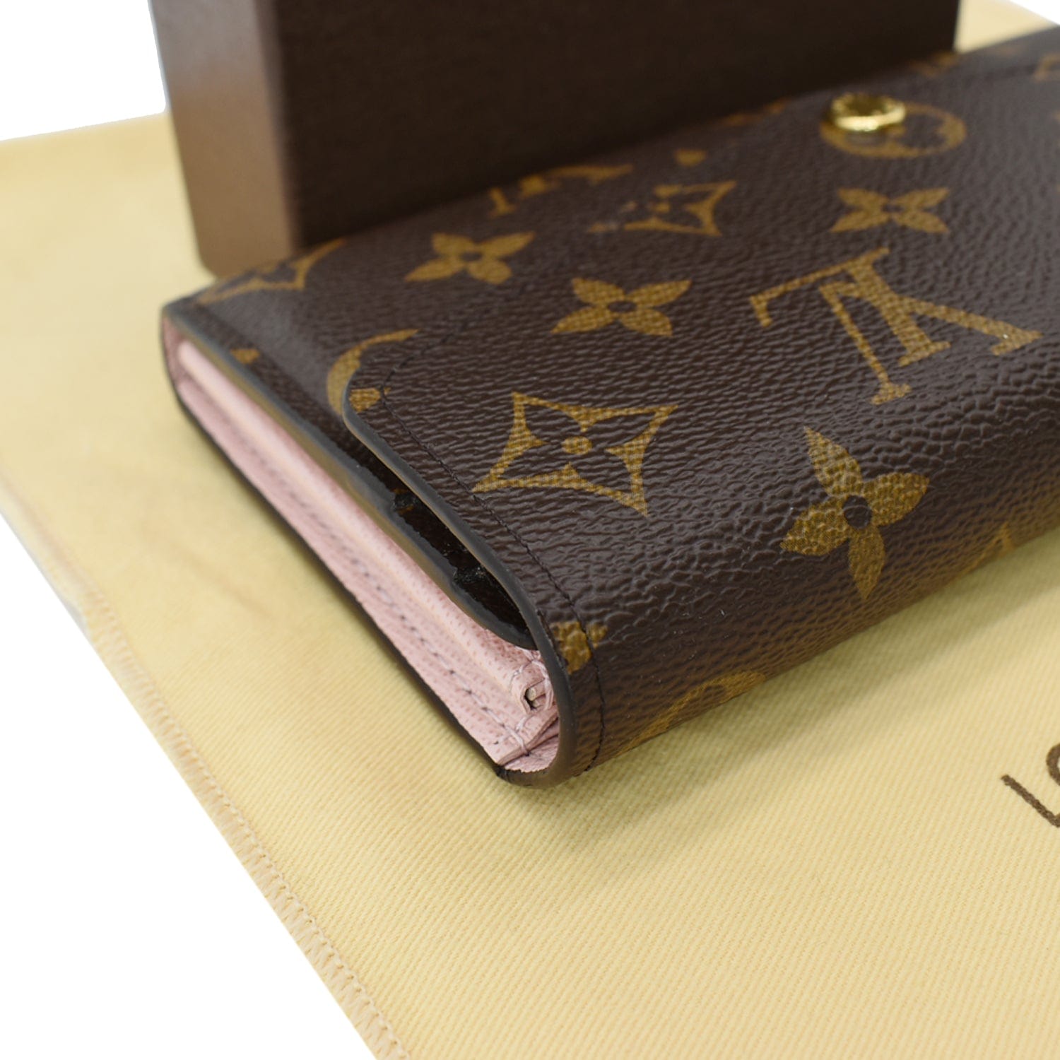 LOUIS VUITTON Sarah Monogram Canvas Wallet Brown