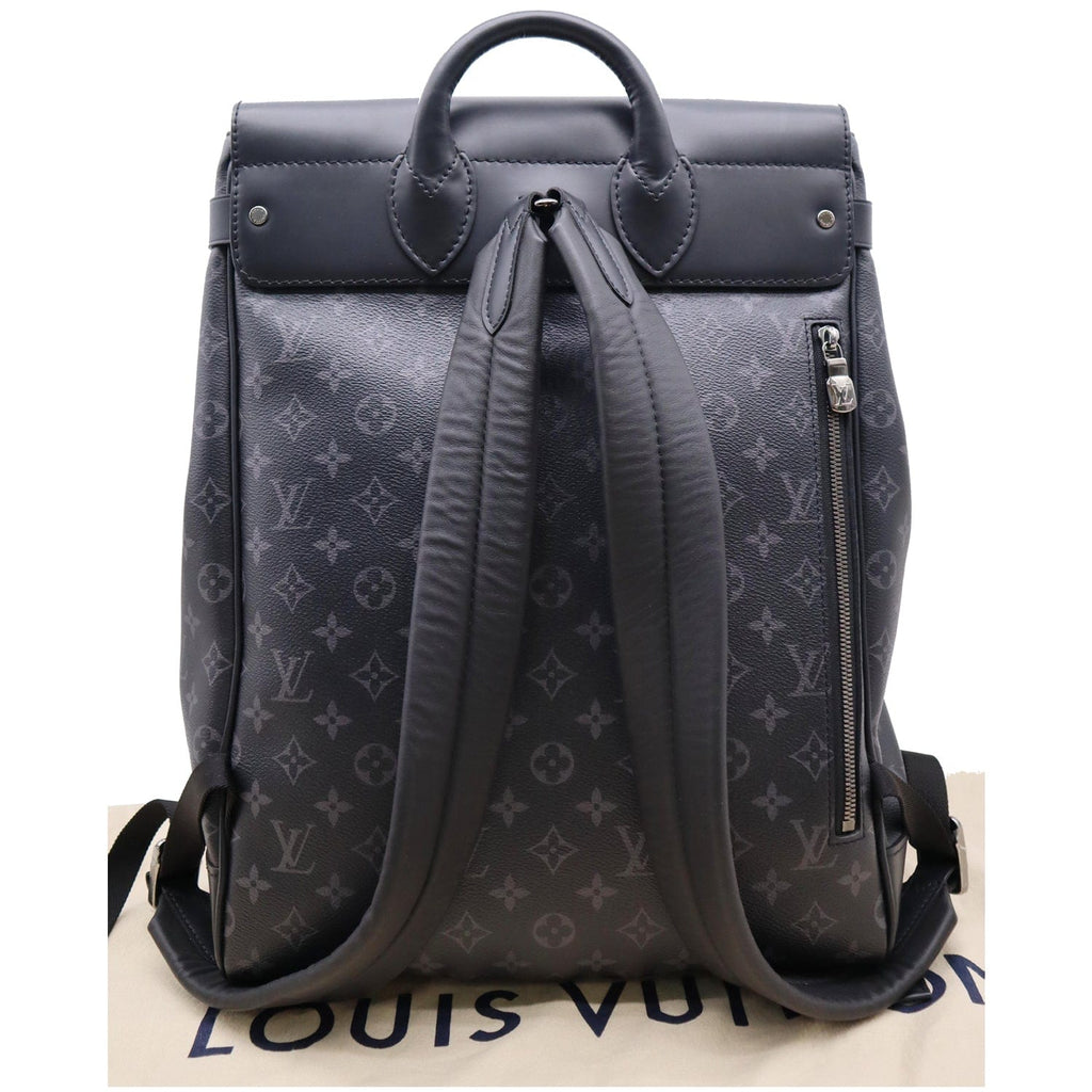 LOUIS VUITTON Steamer Monogram Eclipse Backpack Bag Black