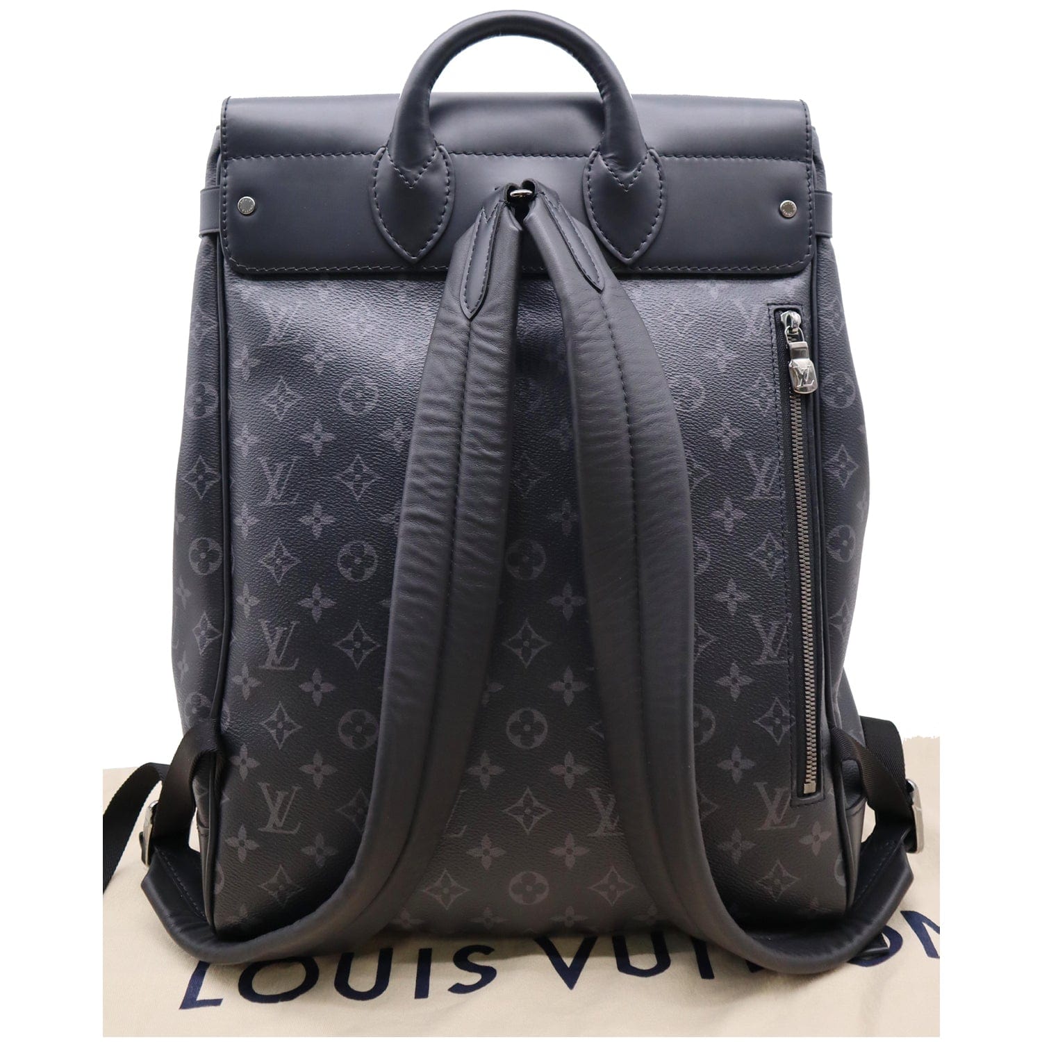 LOUIS VUITTON Steamer Monogram Eclipse Backpack Bag Black