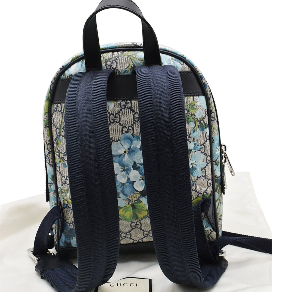 GUCCI Blooms Gucci Supreme Monogram Backpack Blue 546327