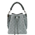LOUIS VUITTON Muria Mahina Perforated Leather Crossbody Bag Vert
