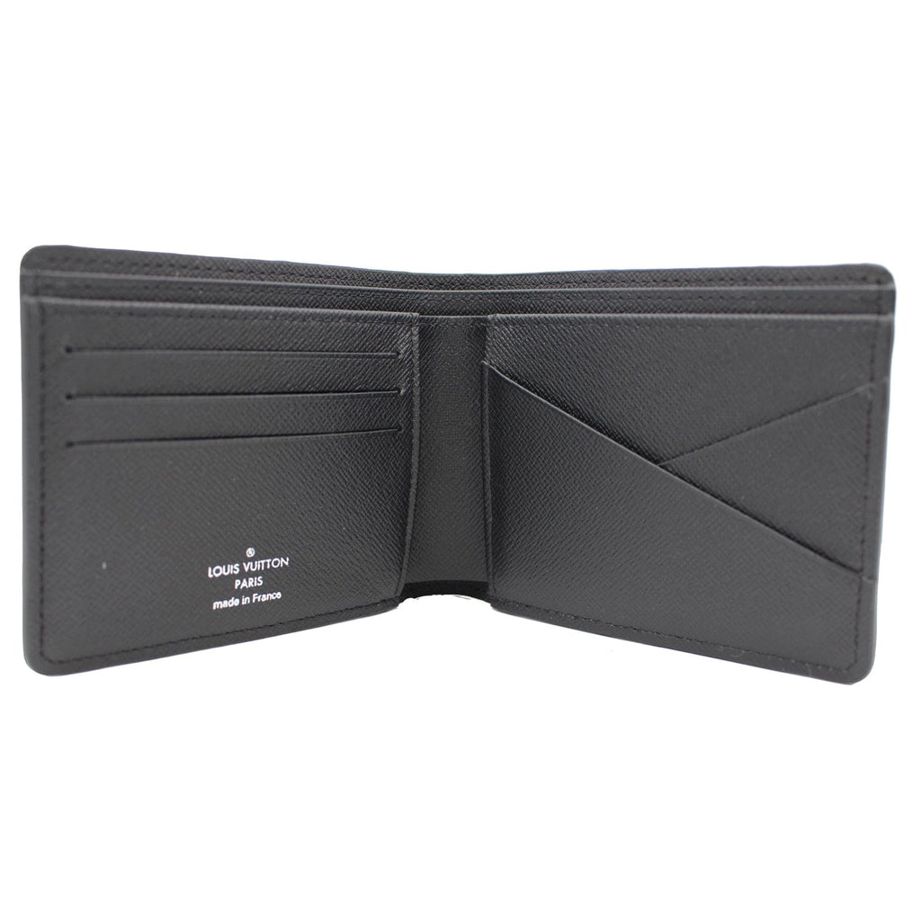 LOUIS VUITTON Damier Graphite Canvas Multiple Wallet Black