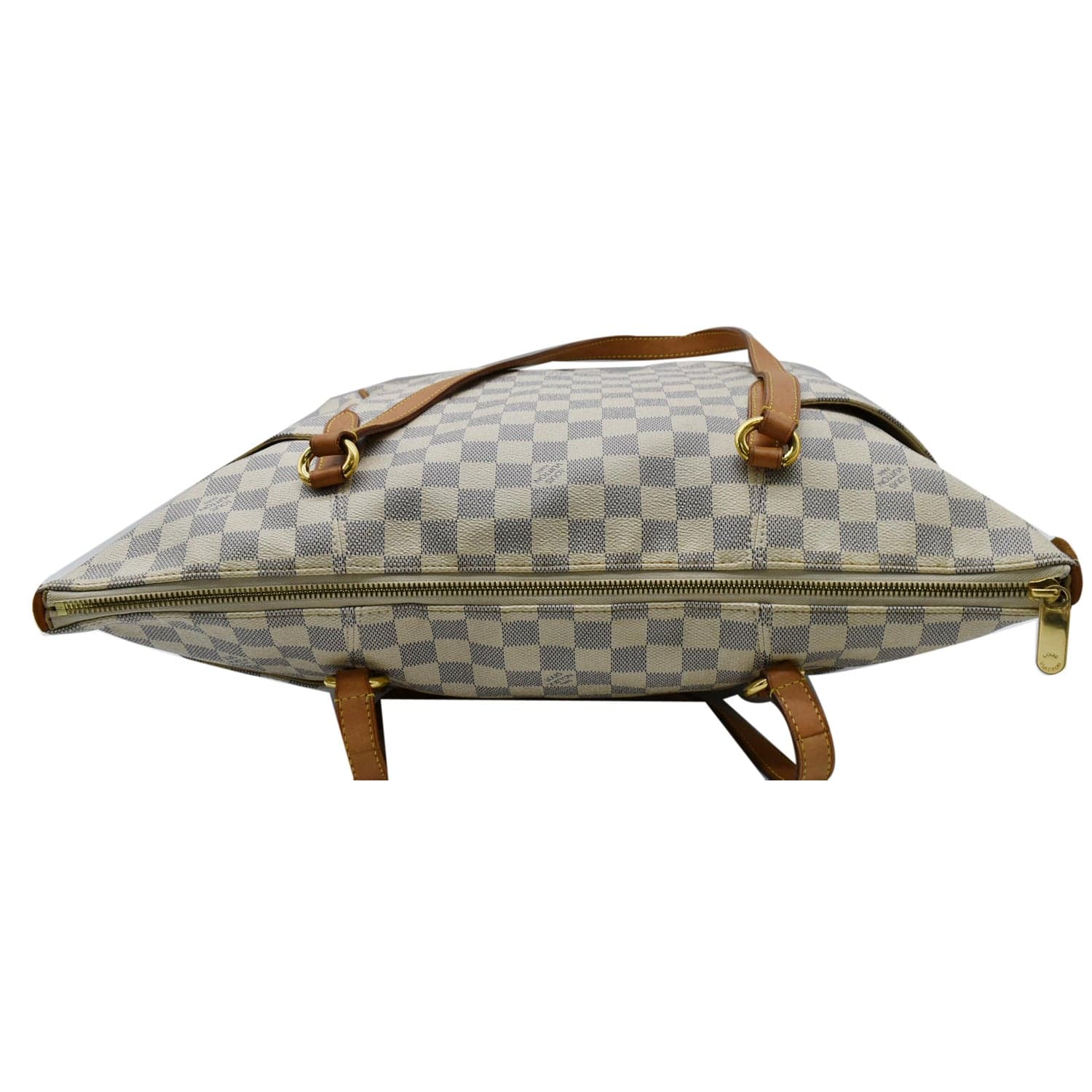 LOUIS VUITTON Totally GM Damier Azur Shoulder Bag White