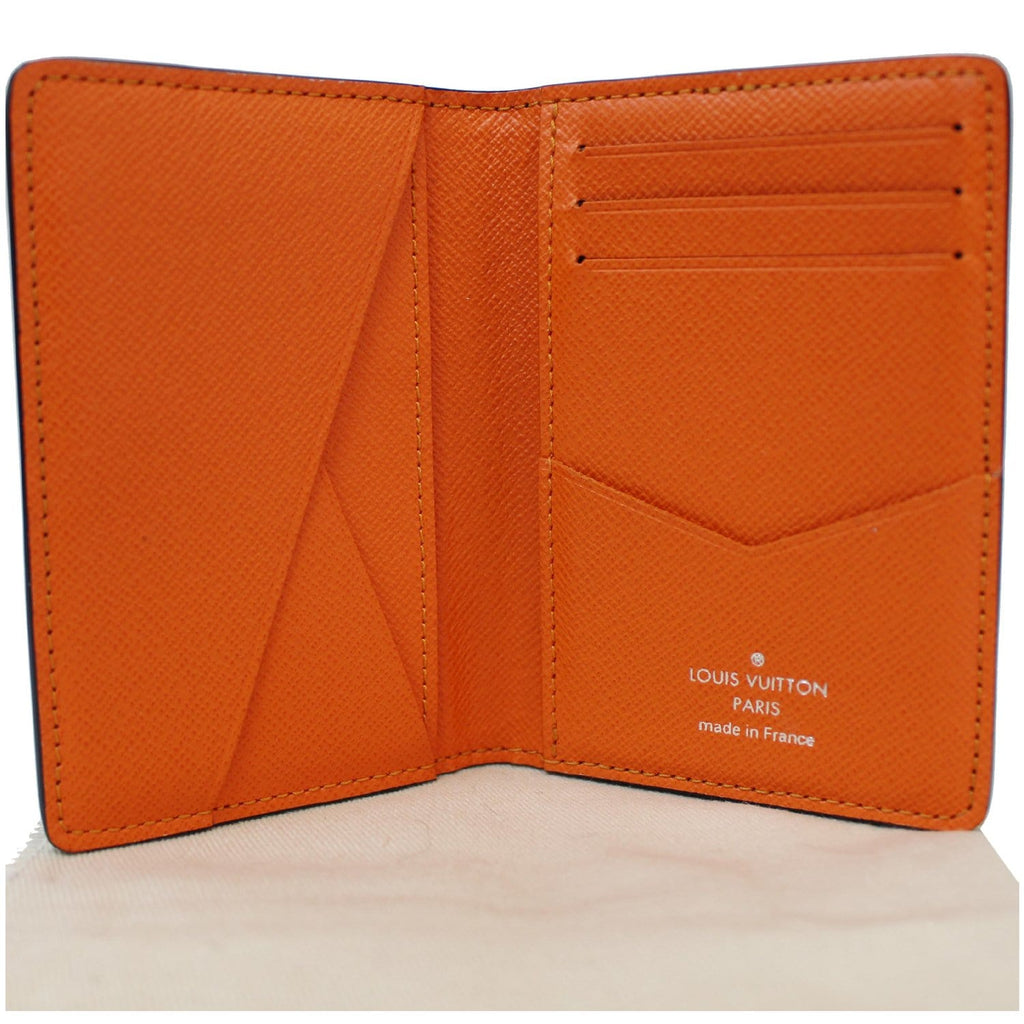 LOUIS VUITTON Damier Graphite Giant Pocket Organizer Wallet Orange - 10% OFF
