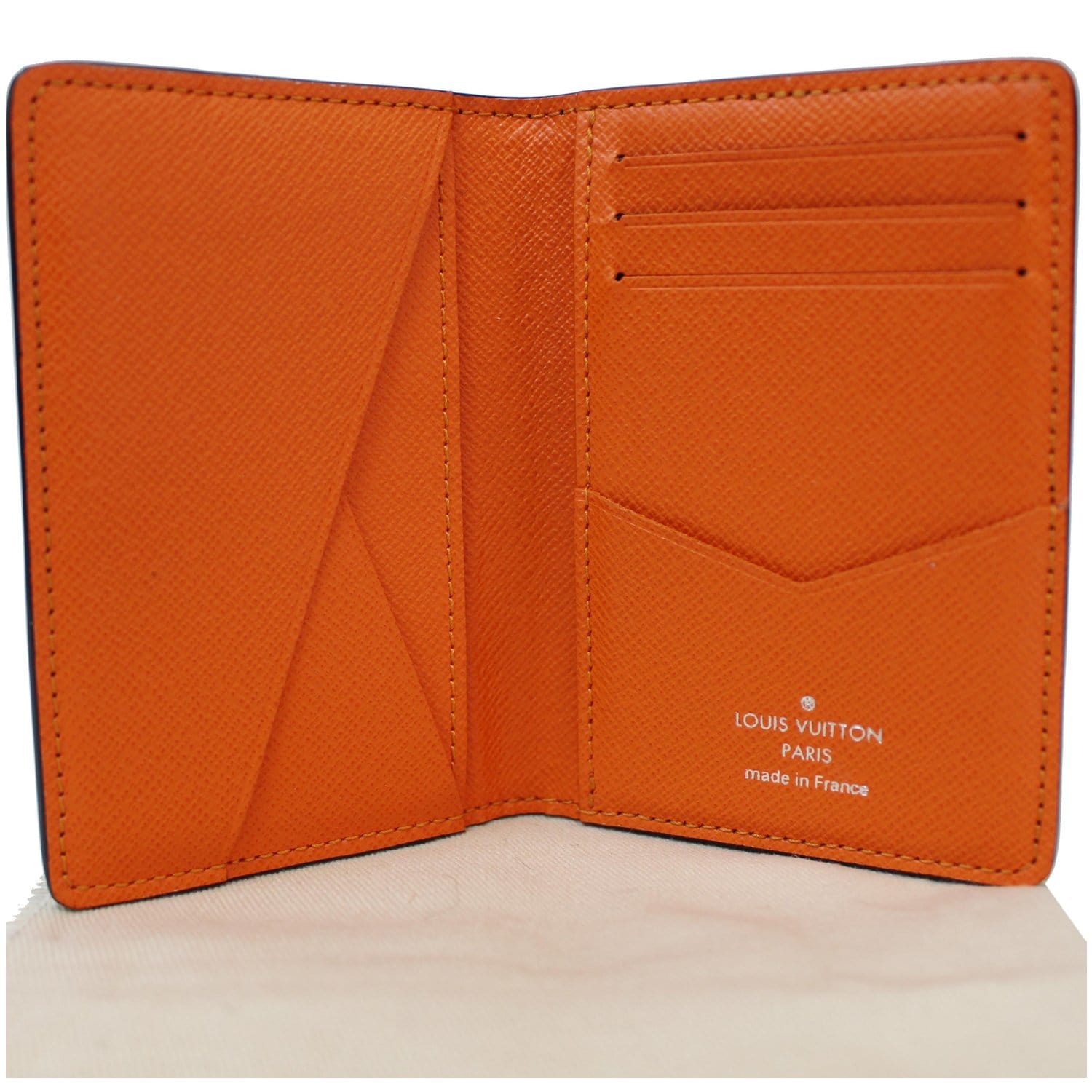 LOUIS VUITTON Damier Graphite Giant Pocket Organizer Wallet Orange - 10% OFF